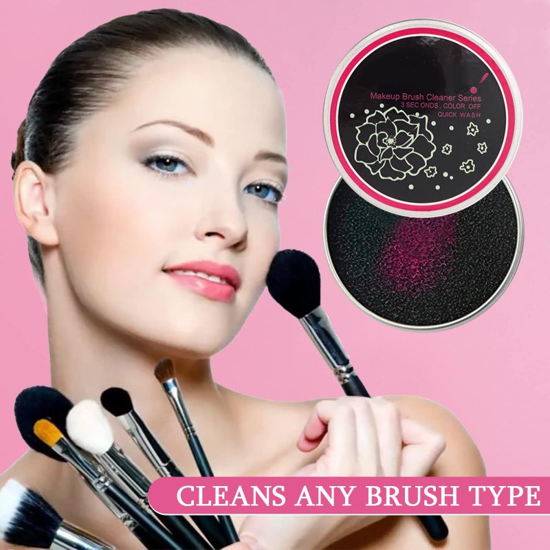 VANVENE 2 Pack Dry Makeup Brush Cleaner Sponge, Instantly Remove Eyeshadow Color from Brushes - No Water Needed, Quick Switch Color Tool for Daily Makeup - Image 3